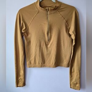 Lululemon Swiftly Tech 1/2 Zip 2.0 Cool - Spiced Bronze / Tuscan Gold - Size 4